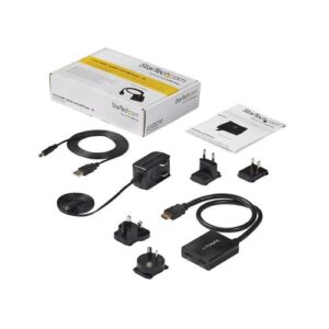 StarTech.com Multiplicador de Vídeo HDMI de 2 Puertos – Splitter HDMI 4k 30Hz de 2×1 Alimentado por USB