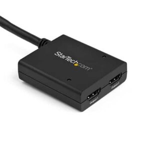 StarTech.com Multiplicador de Vídeo HDMI de 2 Puertos – Splitter HDMI 4k 30Hz de 2×1 Alimentado por USB
