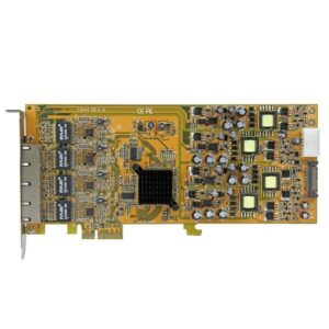 StarTech.com Tarjeta PCI Express de Red Ethernet Gigabit con 4 Puertos RJ45 PoE Power over Ethernet