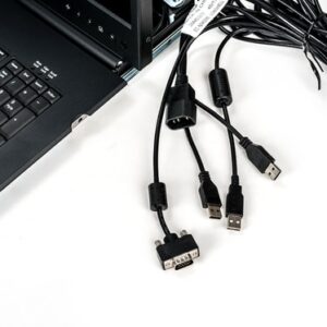 Vertiv Avocent Consola LCD de 19″, teclado USB, 2USB PASS, US INTL ENG