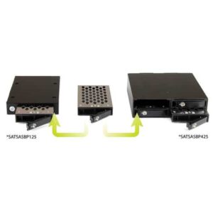 StarTech.com Backplane Rack Móvil 5,25 Pulgadas a 4 Unidades 2,5 SATA/SAS