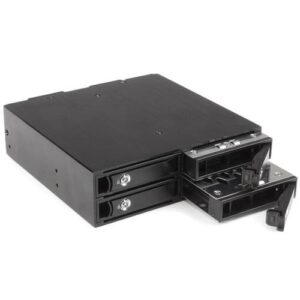 StarTech.com Backplane Rack Móvil 5,25 Pulgadas a 4 Unidades 2,5 SATA/SAS