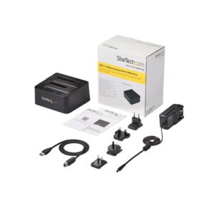 StarTech.com Docking Station de 2 Bahías – USB 3.1 a SATA – USB 3.1 (10 Gbps) – SATA I/II/III de 2,5/3,5″ – Base de Acoplamiento SSD/HDD – de Intercambio en Caliente – Carga Superior
