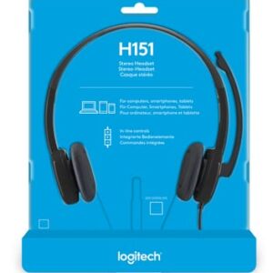Logitech H150 Stereo Headset Auriculares Alámbrico Diadema Oficina/Centro de llamadas Negro