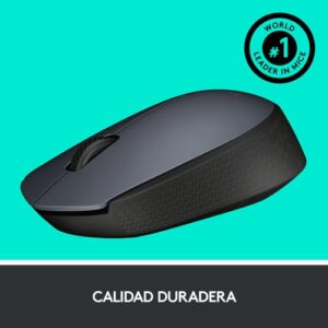 Logitech M170 Grey-K ratón Ambidextro RF inalámbrico Óptico 1000 DPI