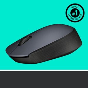 Logitech M170 Grey-K ratón Ambidextro RF inalámbrico Óptico 1000 DPI