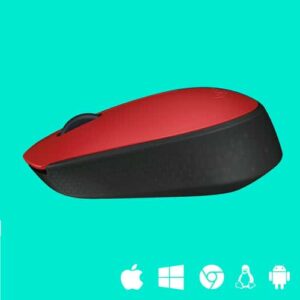 Logitech M171 Red-K ratón Ambidextro RF inalámbrico Óptico 1000 DPI