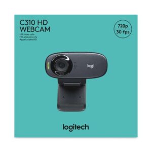 Logitech C310 HD cámara web 5 MP 1280 x 720 Pixeles USB Negro