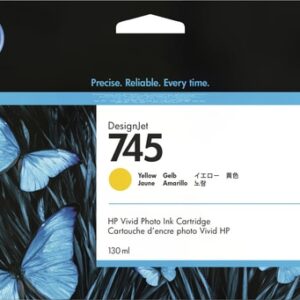 HP Cartucho de tinta DesignJet 745 amarillo de 130 ml