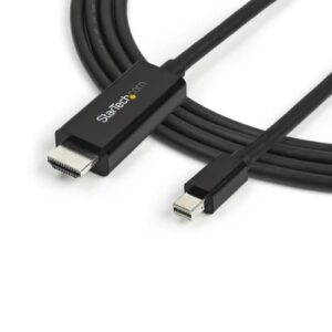 StarTech.com Cable Adaptador Mini DisplayPort a HDMI de 3m - 4K 30Hz StarTech.com Cable Adaptador Mini DisplayPort a HDMI de 3m – 4K 30Hz