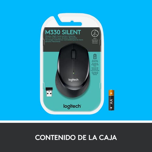 Logitech M330 Silent Plus ratón mano derecha RF inalámbrico Mecánico 1000 DPI Logitech M330 Silent Plus ratón mano derecha RF inalámbrico Mecánico 1000 DPI - Imagen 15