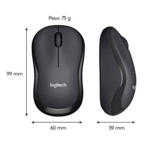 Logitech M220 Silent ratón Ambidextro RF inalámbrico Óptico 1000 DPI