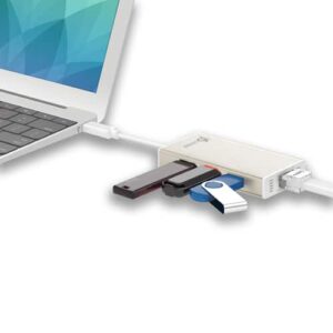 j5create JCH471-N USB-C™ Gigabit Ethernet y concentrador multiadaptador