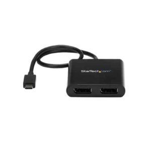 StarTech.com MSTCDP122DP Adaptador gráfico USB 3840 x 2160 Pixeles Negro