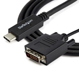 StarTech.com Cable de 1m USB-C a DVI - 1920 x 1200 - Negro StarTech.com Cable de 1m USB-C a DVI – 1920 x 1200 – Negro
