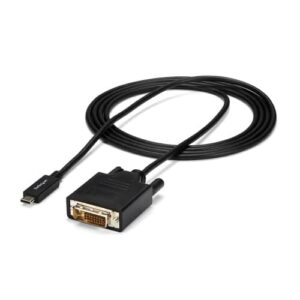 StarTech.com Cable de 2m USB-C a DVI - 1920 x 1200 - Negro