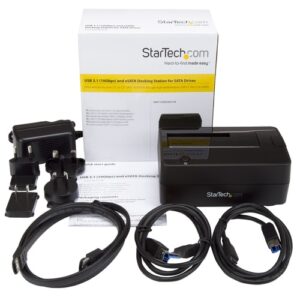 StarTech.com Docking Station USB 3.1 para Unidades SATA de 2,5 y 3,5 Pulgadas - Replicador de Puertos USB-A USB-C o eSATA StarTech.com Docking Station USB 3.1 para Unidades SATA de 2,5 y 3,5 Pulgadas – Replicador de Puertos USB-A USB-C o eSATA