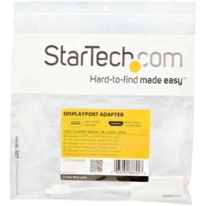 StarTech.com Adaptador USB-C a HDMI – 4K 60Hz – Blanco