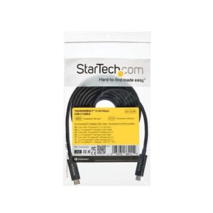 StarTech.com Cable de 2m Thunderbolt 3 USB C (40 Gbps) - Cable Compatible con Thunderbolt y USB StarTech.com Cable de 2m Thunderbolt 3 USB C (40 Gbps) – Cable Compatible con Thunderbolt y USB