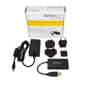 StarTech.com Ladrón Hub USB 3.0 de 4 Puertos - Concentrador de 3 Puertos USB-A y 1 Puerto USB-C - Incluye Adaptador de Alimentación StarTech.com Ladrón Hub USB 3.0 de 4 Puertos - Concentrador de 3 Puertos USB-A y 1 Puerto USB-C - Incluye Adaptador de Alimentación