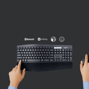 Logitech MK850 Performance teclado Ratón incluido RF Wireless + Bluetooth QWERTZ Alemán Negro