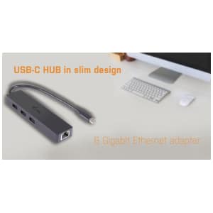 i-tec Advance USB-C Slim Passive HUB 3 Port + Gigabit Ethernet Adapter i-tec Advance USB-C Slim Passive HUB 3 Port + Gigabit Ethernet Adapter