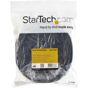 StarTech.com Gestionador de Cableado con Gancho y Bucle - Tiras de Gestión de Cables Autoadherentes - Bobina de 30m StarTech.com Gestionador de Cableado con Gancho y Bucle – Tiras de Gestión de Cables Autoadherentes – Bobina de 30m