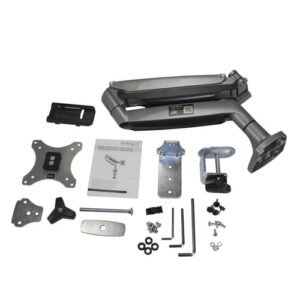StarTech.com Brazo Ergonómico de Escritorio para Monitor VESA hasta 9kg - de Servicio Pesado - Movimiento Total, Altura Ajustable y Articulado - Aluminio - Abrazadera en C/Ojal - Plata StarTech.com Brazo Ergonómico de Escritorio para Monitor VESA hasta 9kg – de Servicio Pesado – Movimiento Total, Altura Ajustable y Articulado – Aluminio – Abrazadera en C/Ojal – Plata