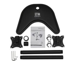 StarTech.com Soporte Vertical de Acero de Servicio Pesado para dos Monitores - Base Ajustable VESA para Pantallas de hasta 27 Pulgadas StarTech.com Soporte Vertical de Acero de Servicio Pesado para dos Monitores – Base Ajustable VESA para Pantallas de hasta 27 Pulgadas