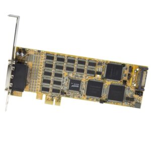 StarTech.com Tarjeta Adaptador Serie PCI Express de 16 Puertos RS232 DB9 – de Perfil Bajo