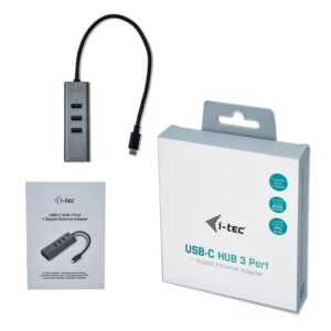 i-tec Metal USB-C HUB 3 Port + Gigabit Ethernet Adapter i-tec Metal USB-C HUB 3 Port + Gigabit Ethernet Adapter