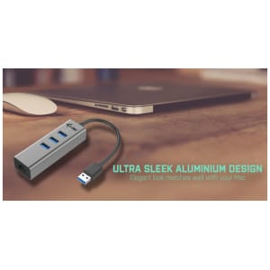 i-tec Metal USB 3.0 HUB 3 Port + Gigabit Ethernet Adapter i-tec Metal USB 3.0 HUB 3 Port + Gigabit Ethernet Adapter