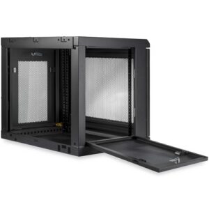 StarTech.com Armario Rack de Servidores 9U de 19″ para Montaje en Pared con 2 Columnas – Profundidad Ajustable de 15,2cm a 38,1/6″ a 15″ – con Ventilación y Cinta de Gancho y Bucle