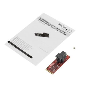 StarTech.com Tarjeta Adaptador PCI Express U.2 SFF8643 a M.2 para SSD NVMe U.2 - Conversor para SSD U.2 - Tarjeta Anfitrión para SSD U.2 StarTech.com Tarjeta Adaptador PCI Express U.2 SFF8643 a M.2 para SSD NVMe U.2 – Conversor para SSD U.2 – Tarjeta Anfitrión para SSD U.2