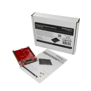 StarTech.com Tarjeta Adaptador PCI Express M.2 a U.2 SFF8639 para SSD NVMe M.2 – Conversor para SSD M.2 – Tarjeta Anfitrión para SSD M.2