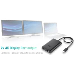 i-tec USB-C 3.1 Dual 4K DP Video Adapter