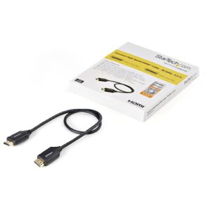 StarTech.com Cable de 50cm HDMI 2.0 Certificado Premium con Ethernet - HDMI de Alta Velocidad Ultra HD de 4K a 60Hz HDR10 - para Monitores o TV UHD