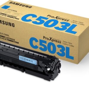 Samsung Cartucho de tóner CLT-C503L de alta capacidad cian