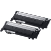 Samsung Paquete de 2 cartuchos de tóner negro CLT-P404B
