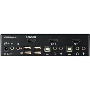 StarTech.com Conmutador Switch KVM 2 puertos HDMI con Hub Concentrador USB 2.0 Audio - 1920x1200 StarTech.com Conmutador Switch KVM 2 puertos HDMI con Hub Concentrador USB 2.0 Audio - 1920x1200