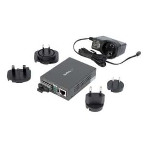 StarTech.com MCMGBSCSM10 convertidor de medio 1000 Mbit/s 1310 nm Monomodo Negro