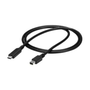 StarTech.com Cable de 1m USB-C a Mini DisplayPort – 4K 60Hz – Negro – Adaptador USB 3.1 Tipo C a mDP