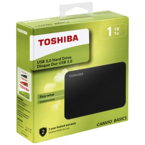 Toshiba Canvio Basics disco duro externo 1000 GB Negro