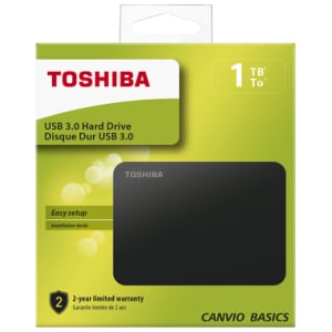 Toshiba Canvio Basics disco duro externo 1000 GB Negro