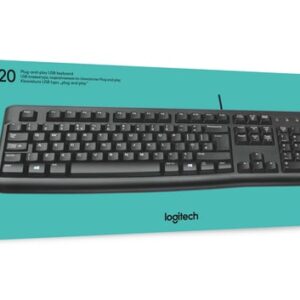 Logitech Keyboard K120 for Business teclado USB QWERTY Inglés Negro