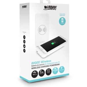 Urban Factory BEB10UF batería externa 10000 mAh Cargador inalámbrico Blanco