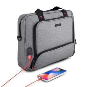 Urban Factory Mixee maletines para portátil 35,6 cm (14") Maletín Gris, Rosa