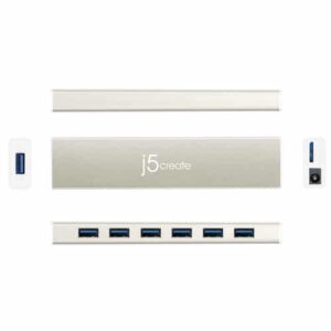 j5create JCH377-N HUB USB-C® de 7 puertos – UE/RU