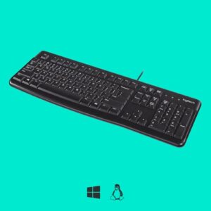 Logitech K120 Corded Keyboard teclado USB AZERTY Belga Negro Logitech K120 Corded Keyboard teclado USB AZERTY Belga Negro