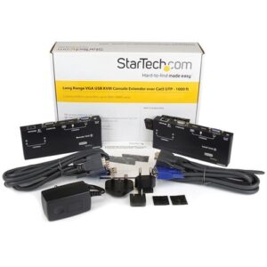 StarTech.com Extensor de Consola KVM por Cat 5 Ethernet (300m) con USB – Vídeo VGA